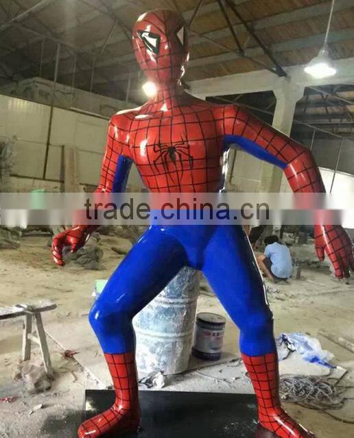 Marvel Comics Figure Fiberglass Statue batman spiderman captain of american hulk statue