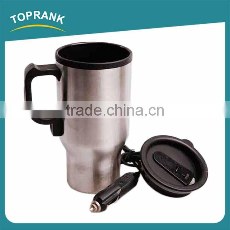 Hot Sale 450ML Stainless Steel Travel Coffee Mug warmer car cup with car plug