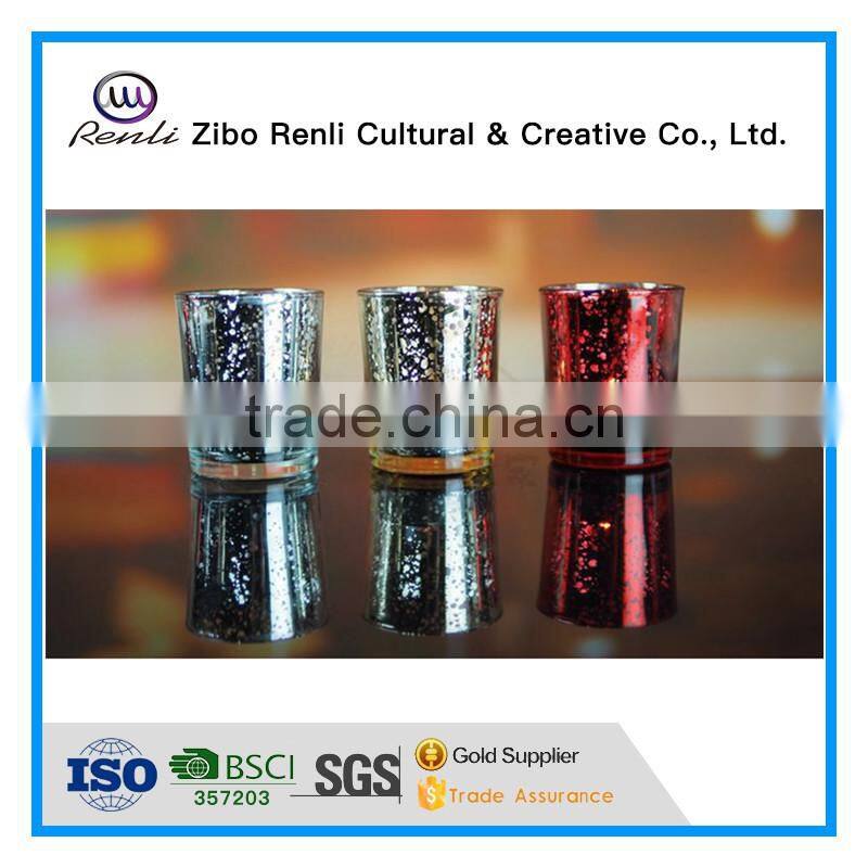 Electroplated Stained Votive Candle Holder for Aromatherapy Candle