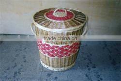 willow woven wicker basket for laundry
