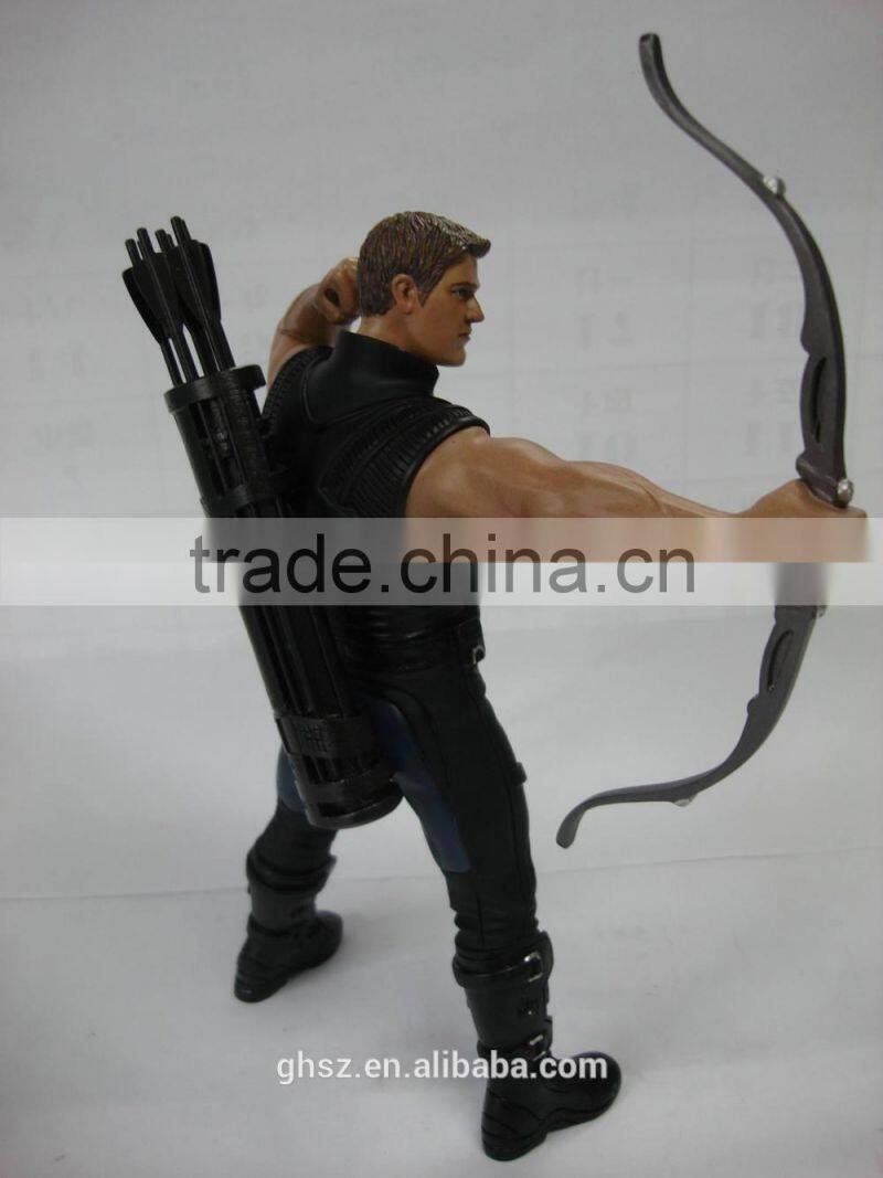 Guo hao hot sale custom avenger character Hawkeye marvel figure , Age of Ultron