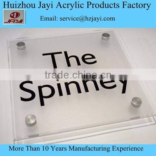 Elegant Business Cherry Blossom Green acrylic desk plaque and name plate