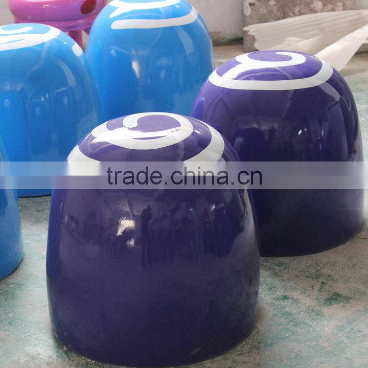 Outdoor fiberglass candy chair