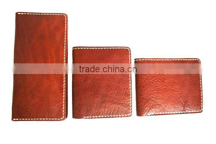 Minimal Leather Wallet Genuine Leather Card Holder with Pocket wallet