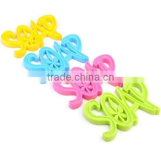 creative soap letters shape silicone soap dish holder