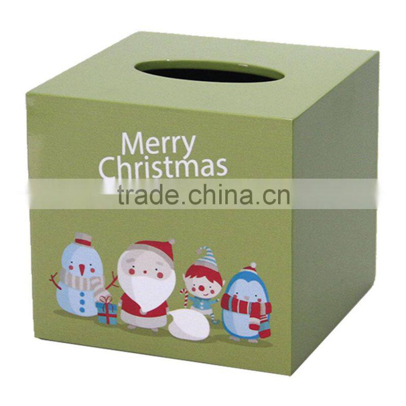 Christmas gift set / set of lacquer tray, coaster, tissue box, table mat