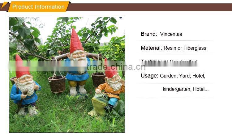 popular 2016 hot sell resin craft fiberglass christmas garden statue decorations