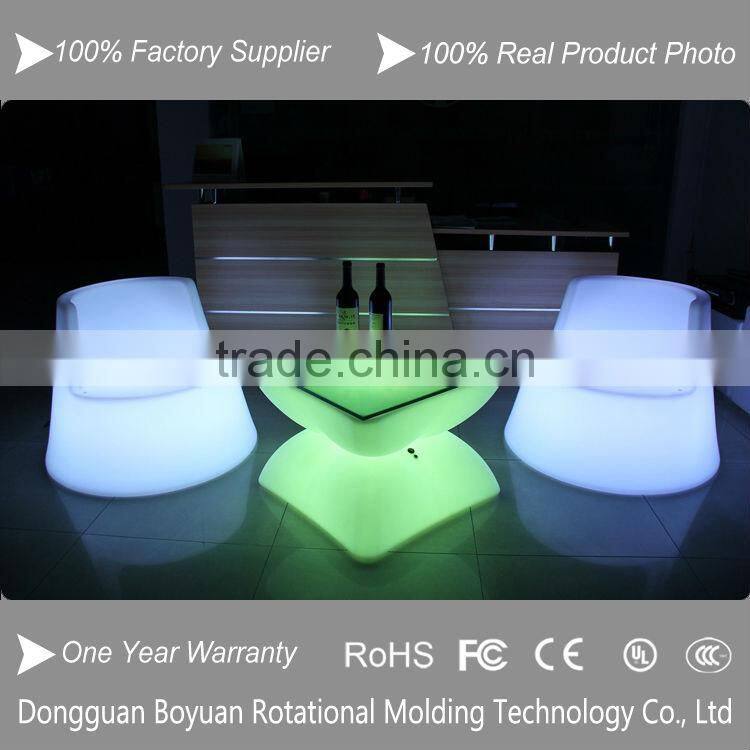 Modern Illuminated Color Light Plastic LED Furniture Bar