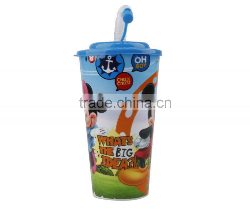 Hotsale Personalized Plastic Cup With Straw