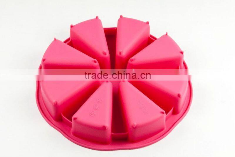 11199 Food grade triangle shaped silicone sandwich mould / silicone cake molds