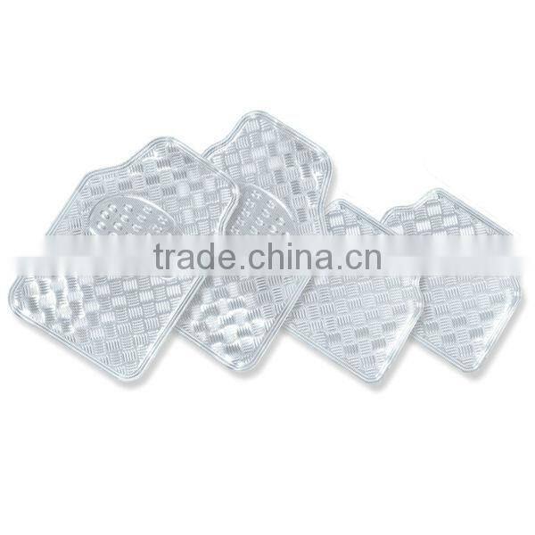 4PCS/Set Aluminium Car Floor Mat