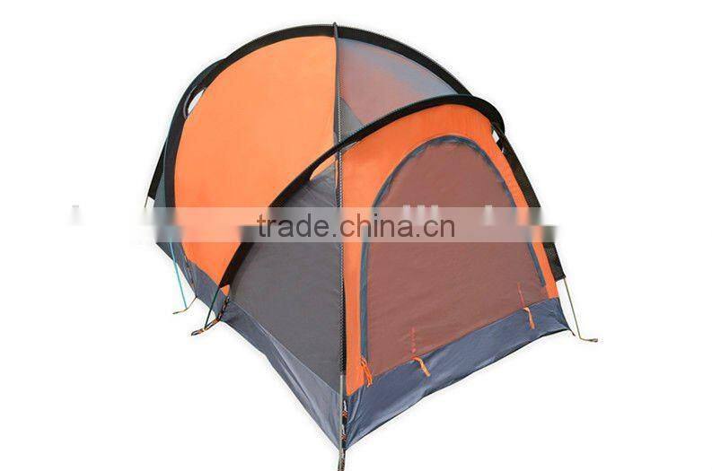 Orange 4 poles tents for outdoor activity