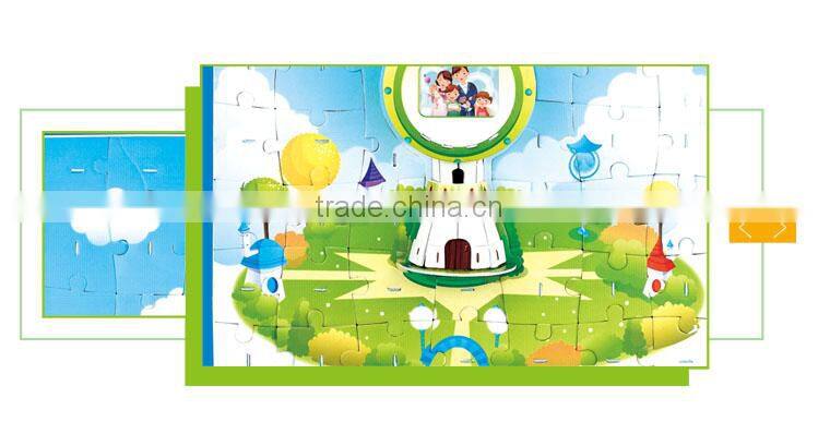 Hot selling kids paper puzzle photo frame