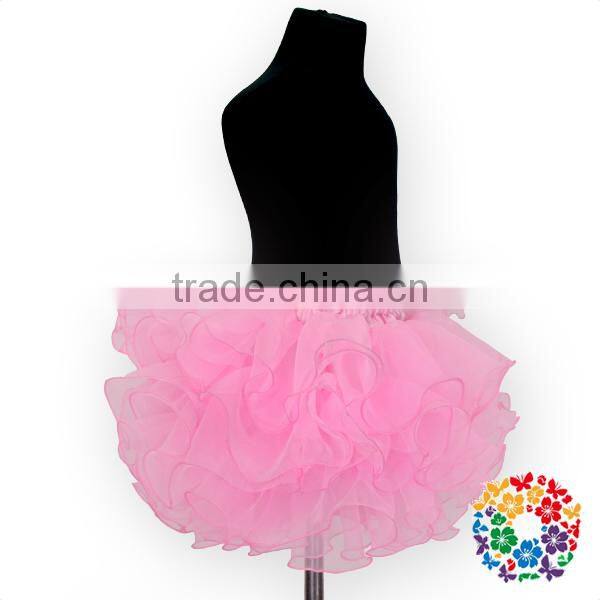 Lovely Pettiskirt Kids Birthday Party Dress Baby Girls Fancy Skirts Girl Pink Chiffon Skirt Boutique Dress For Baby Girls
