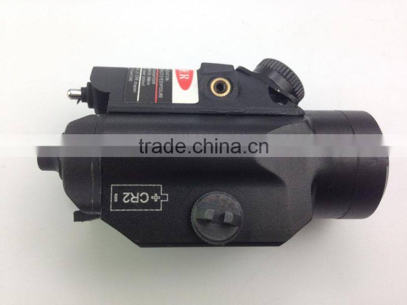 Erains TAC Optics Tactical Compact Pistol Weapon 225 Lumens Q5 LED Flashlight with 45 Degree 25 Lumens Red LED Light /Torch