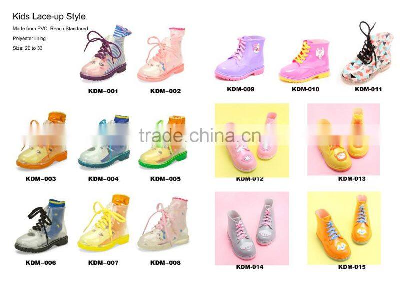 PVC rain coats for kids cute animals hotsale children long raincoats with hat