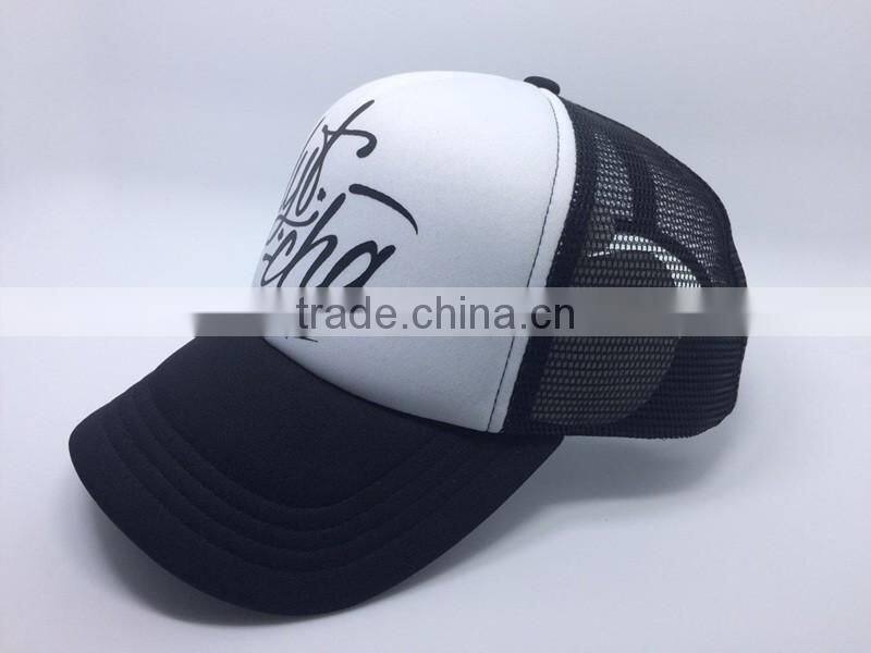 custom polyester trucket hat and baseball cap with printing