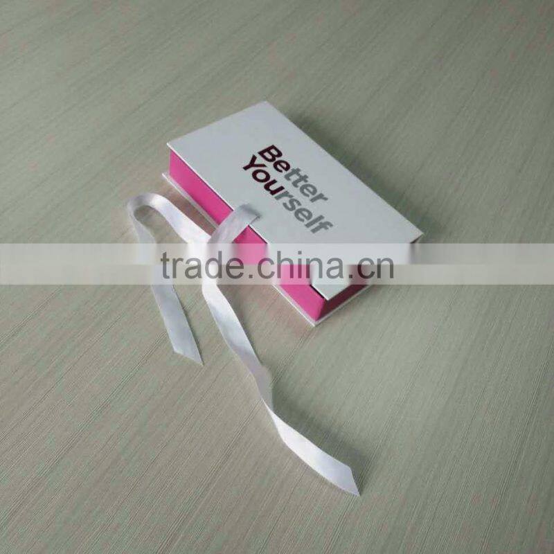 High Quality luxury beautiful custom logo Ribbon Magnet folding boxes