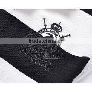 custom striped polo shirt men striped polo shirt,95% cotton/5% lycra polo t shirt, man yarn dye polo shirts