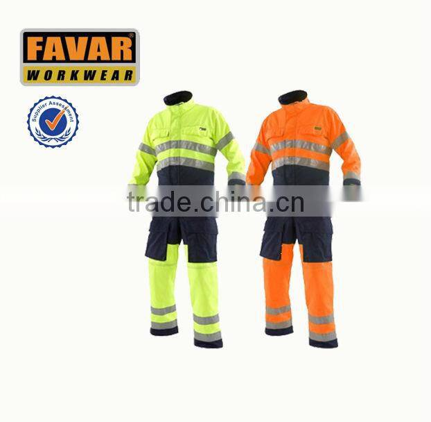 china manufacturer high visibility coverall wholesale fire retardant workwear