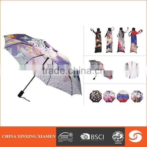 new style high quality promotional auto open and close folding umbrella for outdoor