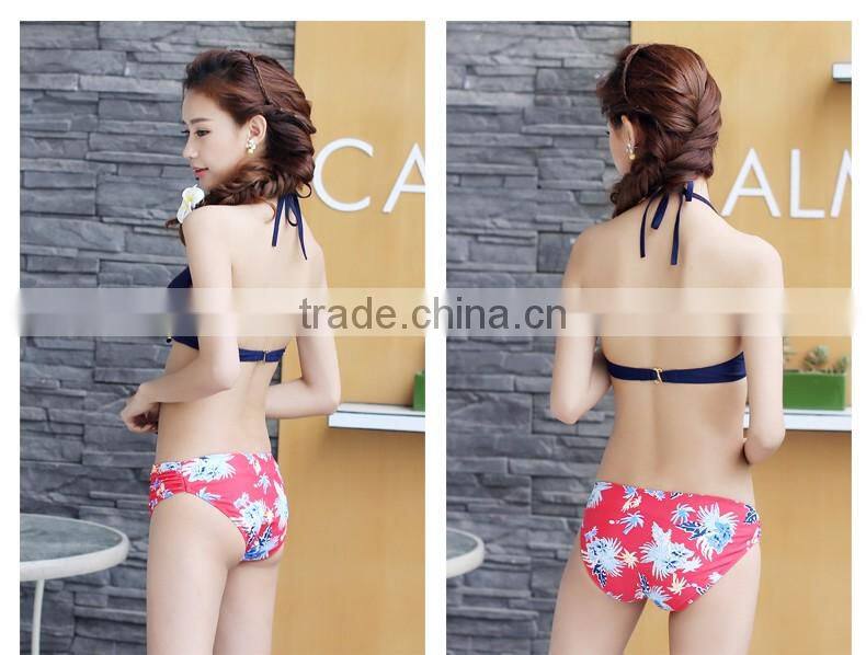 Wholesalel triangle four pieces women swimwear bikini for girls