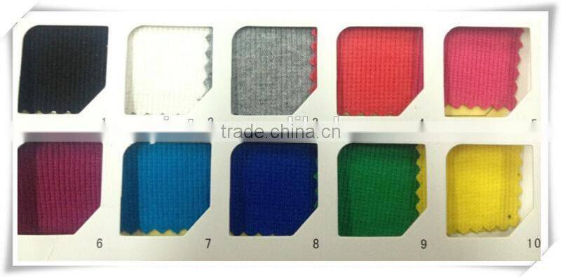 Good elastic Cotton100 Striped 2*2 Rib Fabric