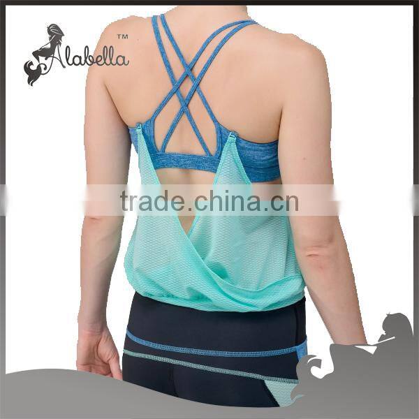 Latest tops designs girls cool summer mesh tops