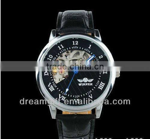 2013 high-end mechanical watches automatic movement made hollow chains wathces couple watches fashion shel
