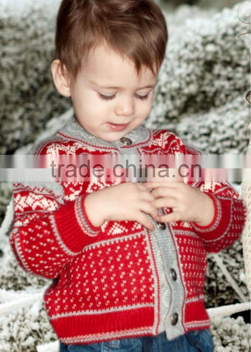 wool sweater design for boys Reindeer Wool Cardigan