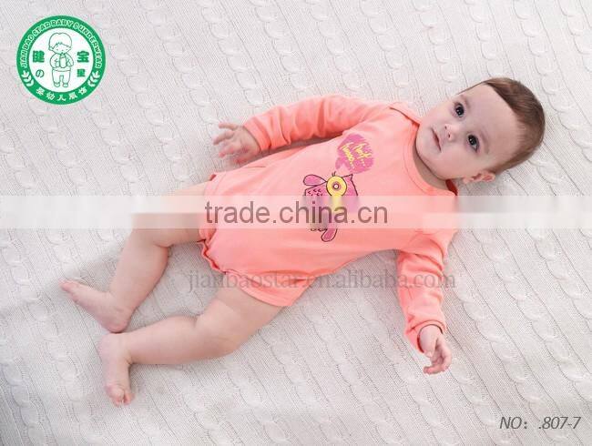 Long Sleeve Cotton Knitted Newborn Baby Clothes Romper