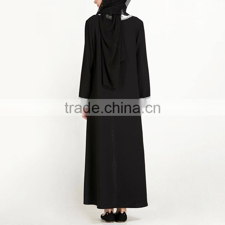 new model abaya in dubai 2017 wholesale lace cotton liene Robes Musulmane turkey hijab abaya muslim cardigan moroccan kaftan