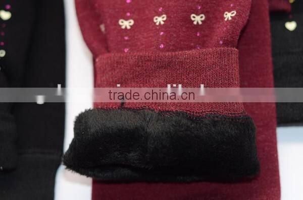 Thick kids velvet tights thick legging tights
