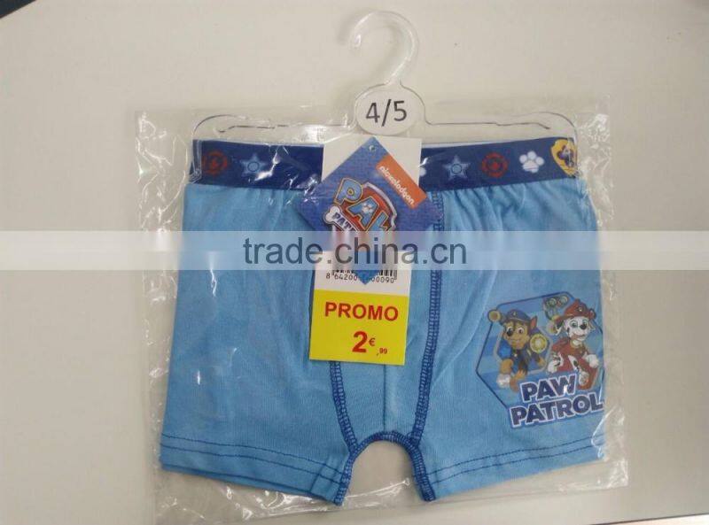 New design boxer hot sale boys brief 90%cotton 10%elastane fashion Children underwear