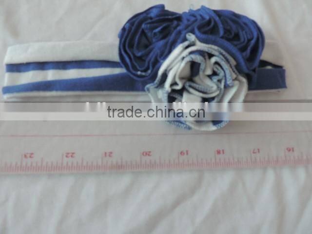 boutique stretch hairbands for baby girls cheap remake elastic sport stripe headbands for children flower hairwear
