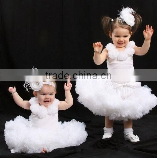 Adorable baby boutique clothing princess ballet tutu fluffy pettiskirt girls smcoked ruffle chiffon boutique skirt