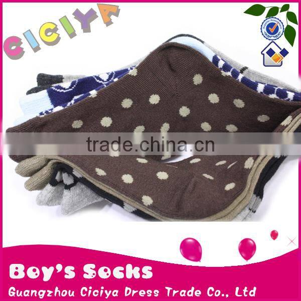 Boys cotton dot design socks 5 pairs/pack kids socks wholesale