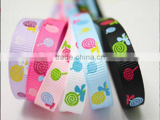 hi-ana ribbon 184 Custom Printed Christmas Candy Ribbon Hand made gift ribbon La Ribbon