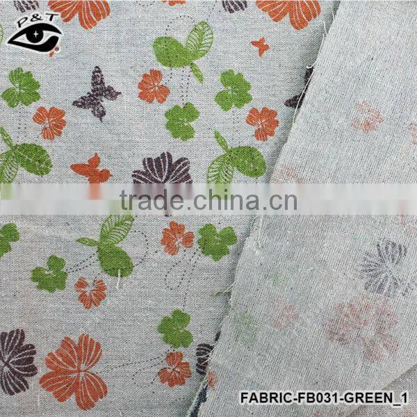 150CM width Canvas Fabric Flower butterfly Pattern Linen Fabric for cushion, bolster, tablecloth, bags, decorative