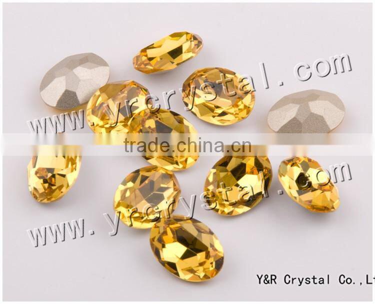 #4120 oval fancy stones 18*25mm oval crystal for wedding dresses