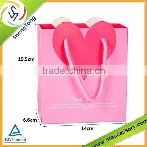 Fancy and high quality cute paper bag /customized paper gift bag hot selling