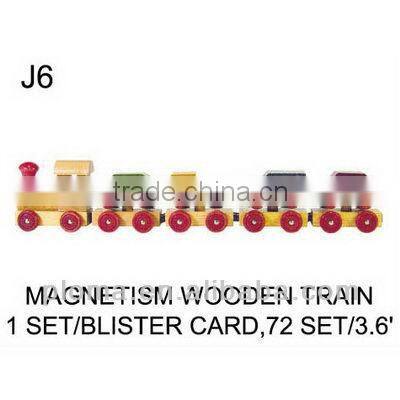 TOYS FOR KID (J6) MAGNETISM WOODEN TRAIN