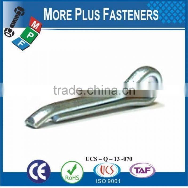 Made In Taiwan Bright Zinc Stainless Steel Zinc Finish Steel Hammerlock Cotter Pin