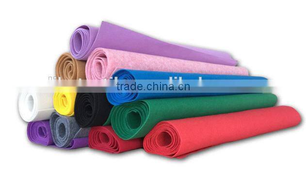 Film coated one-time used exhibition carpet Polyester needle punch roll carpet