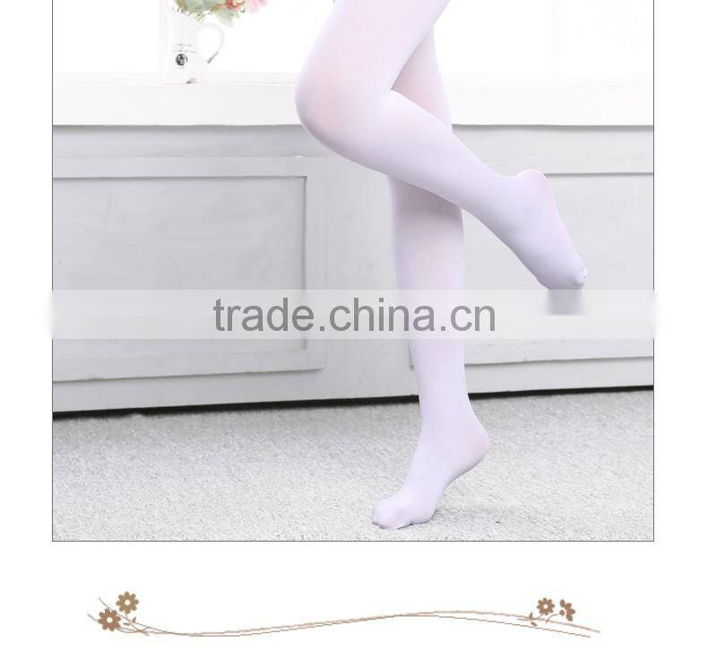 Flexible ballet tights full footed dance tights kids stockings pantyhose tights