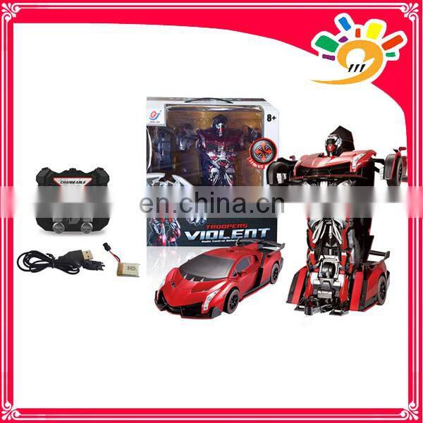 2.4G car transform robot toy Remote control car rc robot