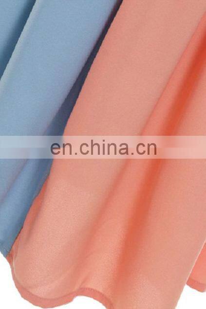 CHEFON Color Block Pleated Sleeveless modest casual dresses