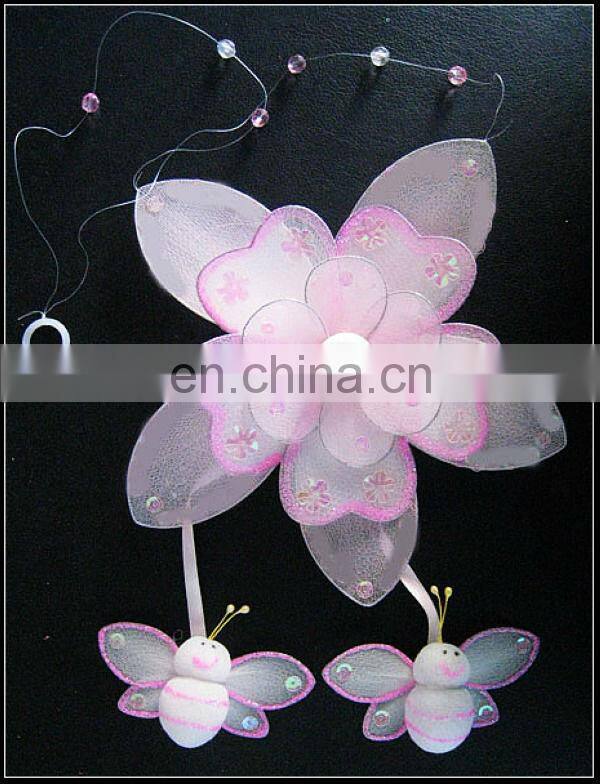 Nylon flower hanging decoration