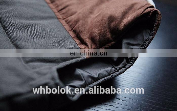 Custom label Hot sales Mens cotton winter waistcoat fleece collar stylish man vest