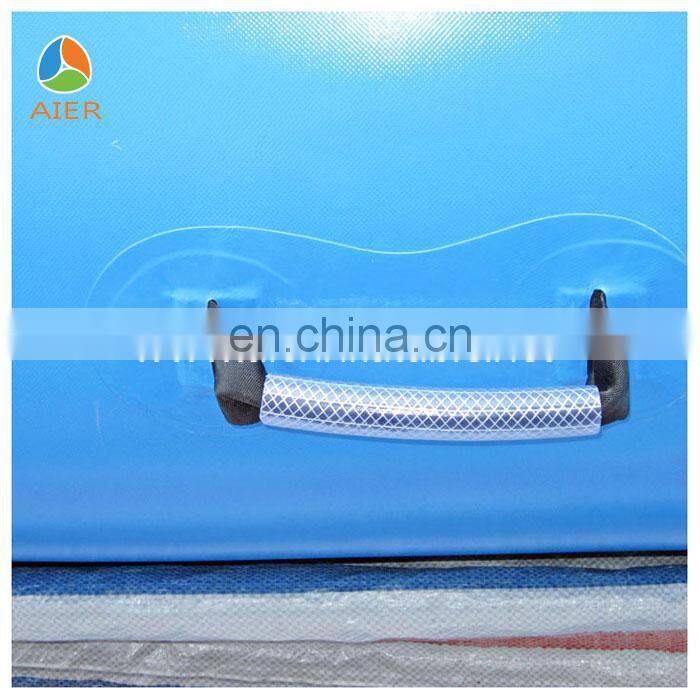 Blue square human balloon inflatable swimming pool